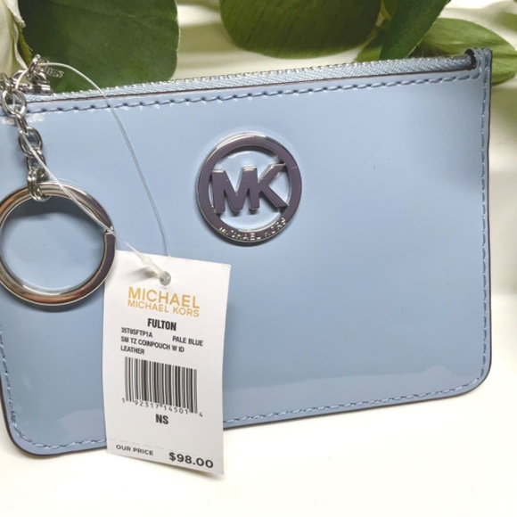 Michael Kors Fulton Small Blue TZ Coin Pouch - Picture 3 of 7